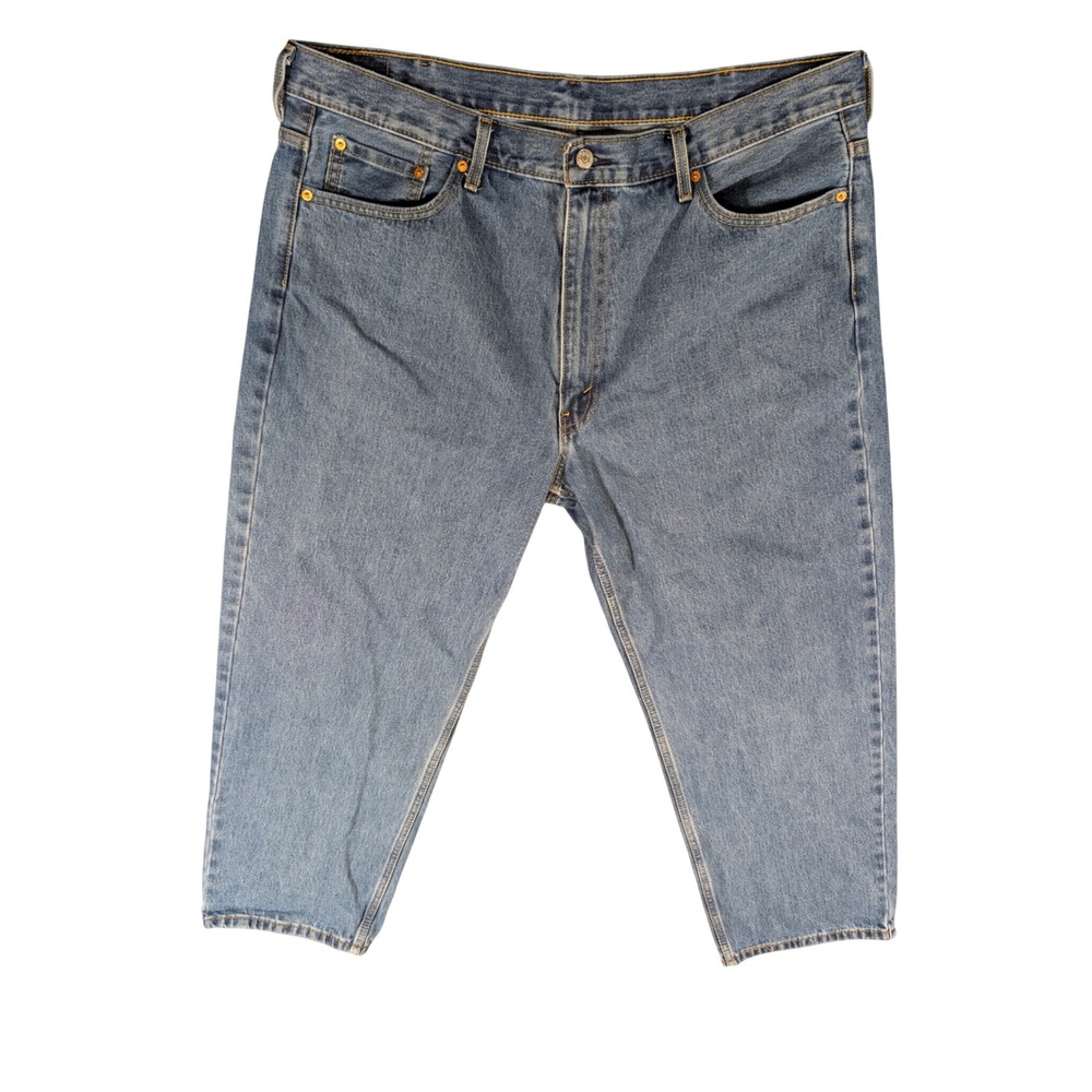 Levi's Mens 550 Relaxed Fit Tapered Leg Medium Wash Denim Jeans Size 44x30